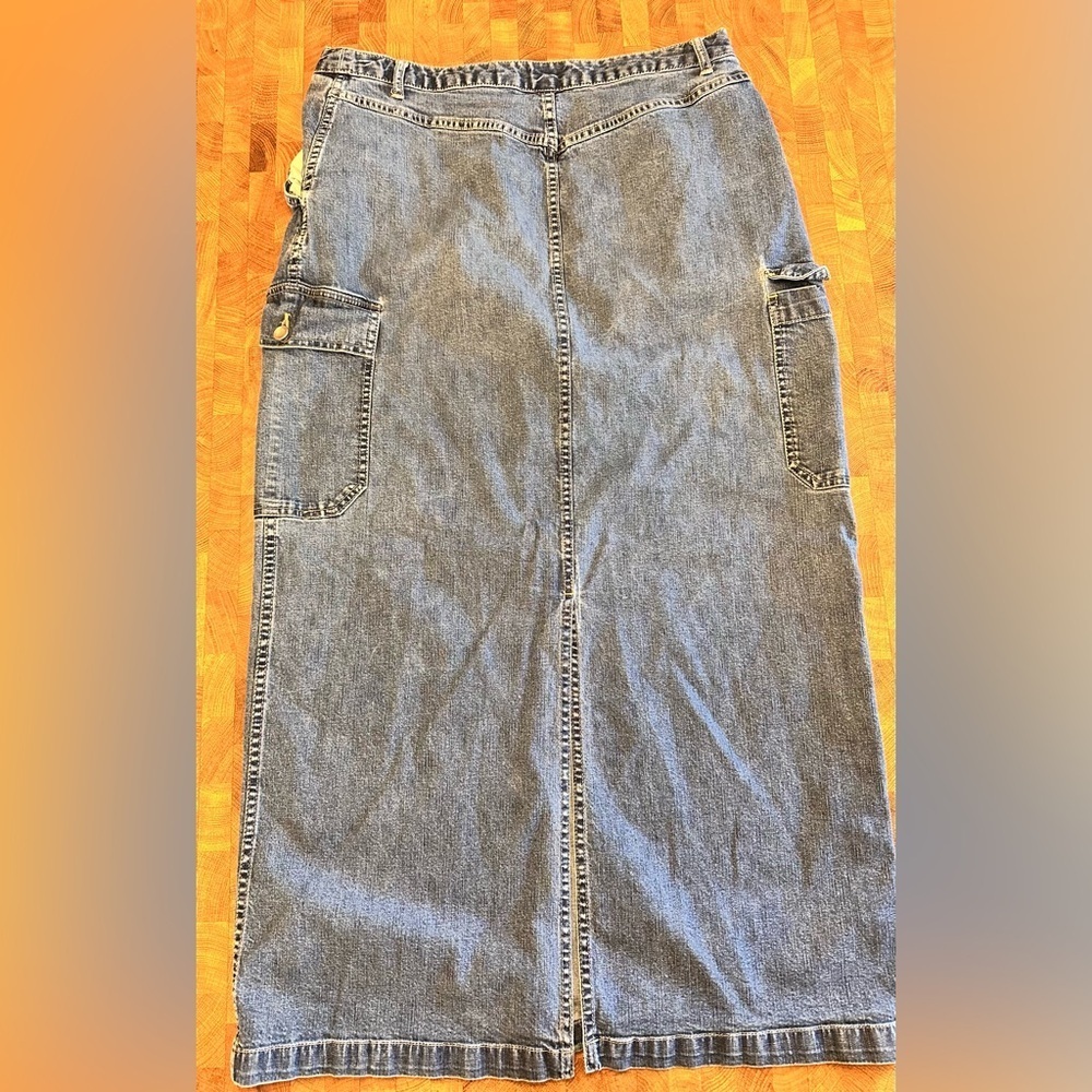 Vintage Cherokee Blue Denim Skirt- Women’s Size Large 12 - Picture 6 of 6